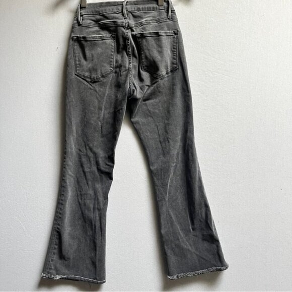 Frame Le Crop mini boot raw hem denim jeans Sz 27 - Picture 4 of 13